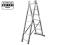Drabina wolnostojąca CORDA 3x7 szczebli Krause