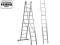 Drabina wolnostojąca TRIBILO 3x10 szczebli Krause