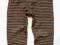 S935| NEXT Leginsy Paski Brąz Granat 104