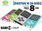 8GB Odtwarzacz mp3 mp4 dyktafon radio e-book M40K