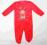 MATALAN- czerwony pajacyk plus bluzka 9-12m, 80cm