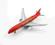 A3564 - 3 Samolot metalowy światła napęd czerwony