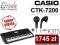 KEYBOARD CASIO CTK-7200 + AKG K315 + TRANSPORT