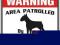 TABLICZKA UWAGA PIES - bullterrier - WARNING !