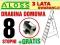 DRABINA aluminiowa domowa 8 stopniowa + GRATIS!