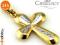 ZŁOTY KRZYŻYK DWA KOLORY ZŁOTA DOSTAWA