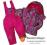 NOWOŚĆ KOMBINEZON dwuczęściowy RÓŻOWY futerko r 92
