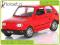 Auto Metalowe Klasyczny Fiat 126p Maluch czerwony