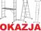 DRABINA WIELOFUNKCYJNA Z PLATFORMĄ ROBOCZĄ OKAZJA