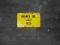 TABLICA PRL EMALIOWANA ŻÓŁTA 30X20cm BRAMKA nr...