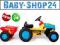 OGROMNY TRAKTOR DE LUXE NA PEDAŁY Z PRZYCZEPKĄ
