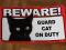 Zawieszka REWARE! Guard Cat On Duty! NOWY