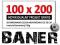 BANER REKLAMA 100X200 PROJEKT GRATIS / żywe kolory