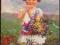 Dziewczynka z polnymi kwiatami maki po 45r. z/o
