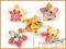 Guziki 1,8cm drewniane gwiazdki scrapbooking 2szt.