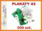 Plakaty A2 500 szt. + PROJEKT, super jakość