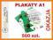 Plakaty A1 500 szt. + PROJEKT, super jakość