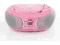 BOOMBOX BUSH RADIOODTWARZACZ CD / MP3 / FM RÓŻ