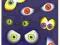 Naklejki dekoracja Oczy Oko Gały na Halloween 8 el