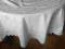 PIĘKNY,BIAŁY OBRUS NA OKRĄGŁY STÓŁ