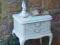 szafka nocna stolik shabby chic biala stylowa