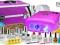 ZESTAW DO MANICURE 10 LAKIER HYBRYDOWY LAMPA KUFER