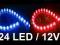 PASEK - LISTWA led 24 / 12V WODOODPORNA BLUE, RED