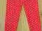LEGINSY CZERWONE leginsy W BIAŁE KROPKI Nowe!