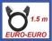 KABEL EURO-EURO SCART-SCART 21pin 1,5m DVBT DVD