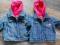 Kurtka jeans i bluza 2w1 roz74 bliźniaczki C&amp;A