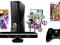 XBOX 360 500GB + KINECT SPORT + DANCE CENTRAL 2 GW