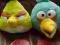 Dwie Maskotki Angry Birds długość 30cm Pluszowe