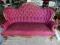 Sofa rokoko czerwona 190cm