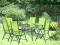 ALUMINIOWY zestaw STÓŁ 6 regulowanych krzeseł 001