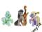 My Little Pony OCTAVIA MELODY  LYRA  LYRICA LILAC