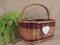 WIKLINOWY KOSZYK NA ROBÓTKI ZAKUPY PREZENT SERCE