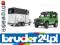 Land Rover z przyczepą dla konia Bruder 02592
