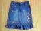 Spódniczka jeans haftowane kwiatki 134 / 140