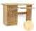 Biurko drewniane 1+1 drzwi i szuflada kolor SOSNA