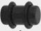 Plug czarny 8 mm z PMMA