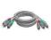 Kabel 3 wtyki RCA- 3 wtyki RCA metalowe gold 5m