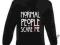 CIEPŁA BLUZA NORMAL PEOPLE SCARE ME AMERICAN WZORY