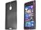 Czarne elastyczne etui Gel Nokia Lumia 1520 +folia
