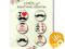 Ozdobne buttony do scrapbooking'u 6 szt. - wzory