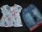CHEROKEE_Komplecik:spodnie + tuniczka _newborn