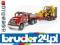 MACK z naczepą i koparko-ładowarką  Bruder 02813