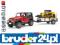 Jeep Wrangler  laweta + ładowarka CAT Bruder 02924