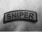 JTG - Naszywka 3D - Sniper Patch Tab - Czarny