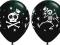 Balony Pastel CZarne Szkielet Halloween 11027e