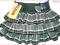 CIEPŁA SPÓDNICZKA W KRATĘ FALBANKI  134+GRATIS